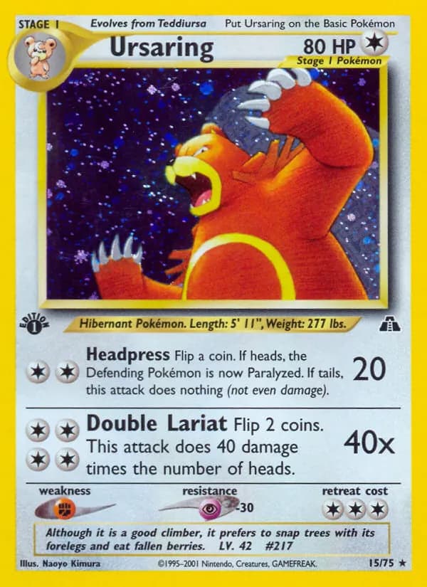 Ursaring 15/75, Neo Discovery