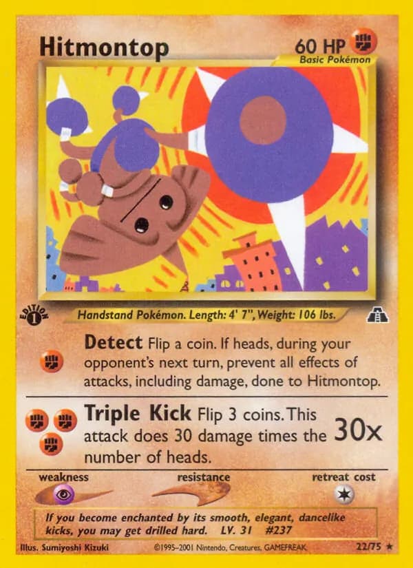 Hitmontop 22/75, Neo Discovery