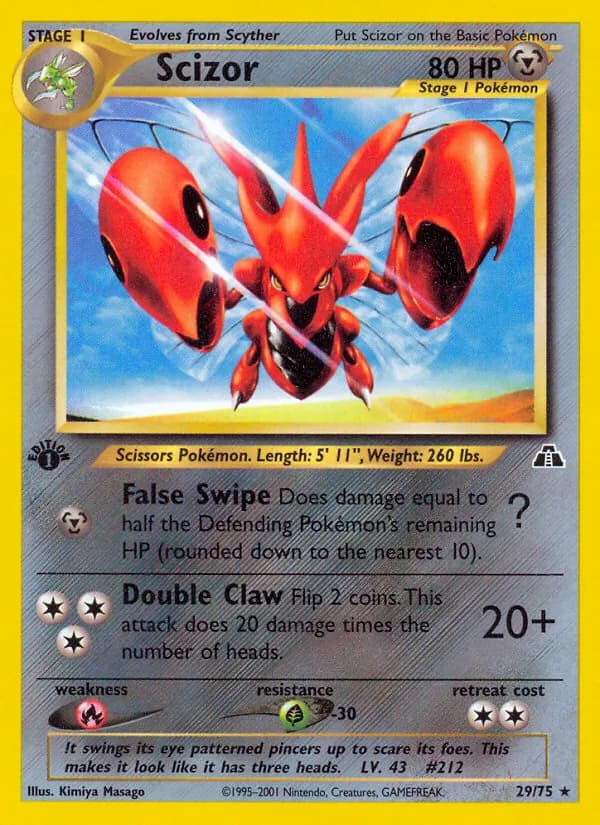 Scizor 29/75, Neo Discovery