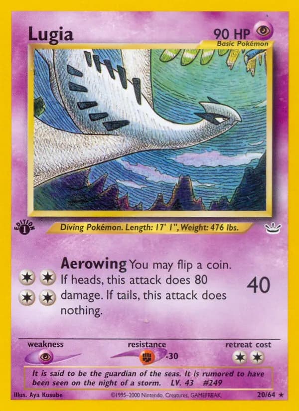 Lugia 20/64, Neo Revelation