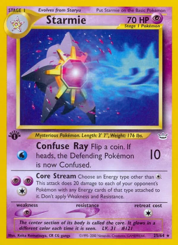 Starmie 25/64, Neo Revelation