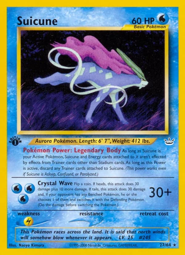 Suicune 27/64, Neo Revelation