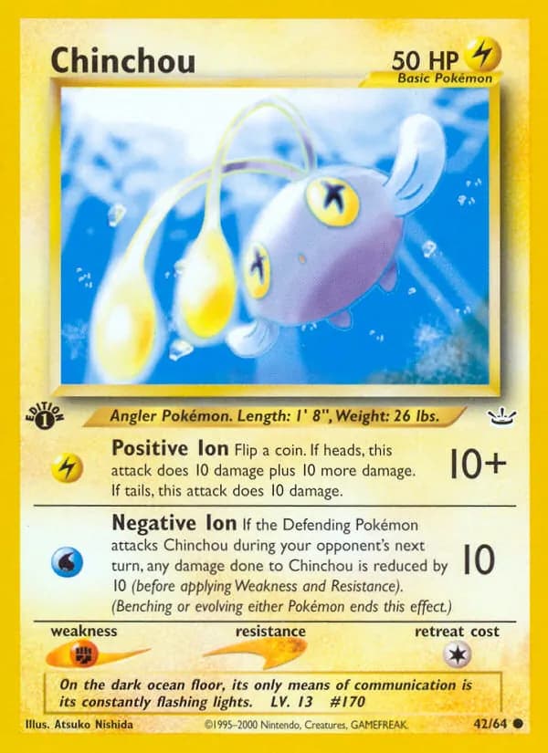 Chinchou 42/64, Neo Revelation
