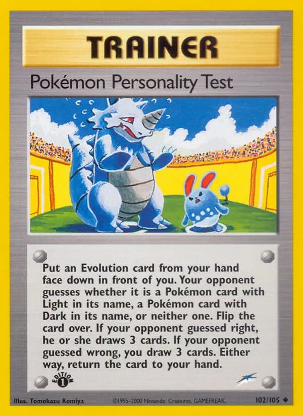 Pokémon Personality Test 102/105, Neo Destiny