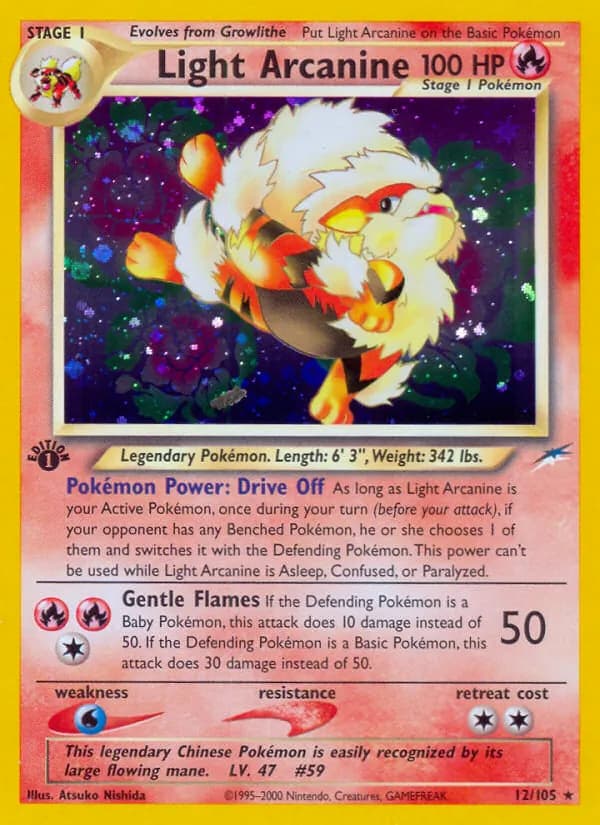 Light Arcanine 12/105, Neo Destiny