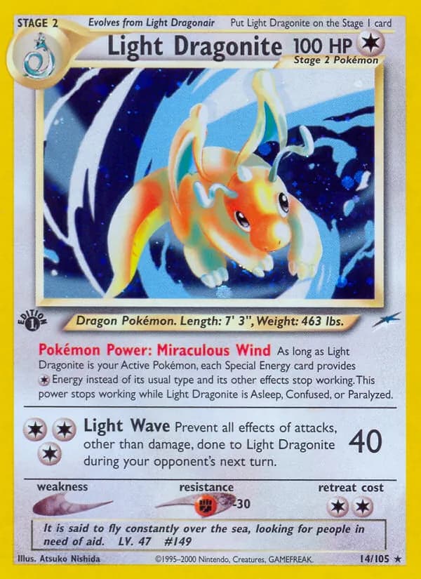 Light Dragonite 14/105, Neo Destiny