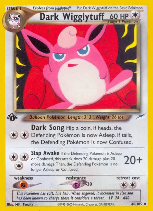 Dark Wigglytuff 40/105, Neo Destiny