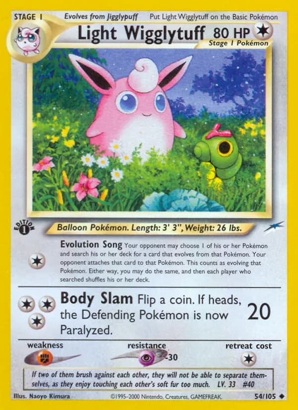 Light Wigglytuff 54/105, Neo Destiny
