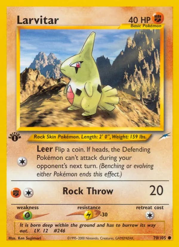 Larvitar 70/105, Neo Destiny