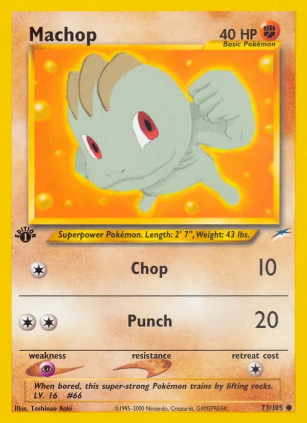 Machop 73/105, Neo Destiny