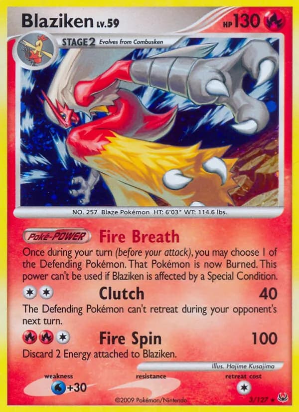 Blaziken 3/127, Platinum
