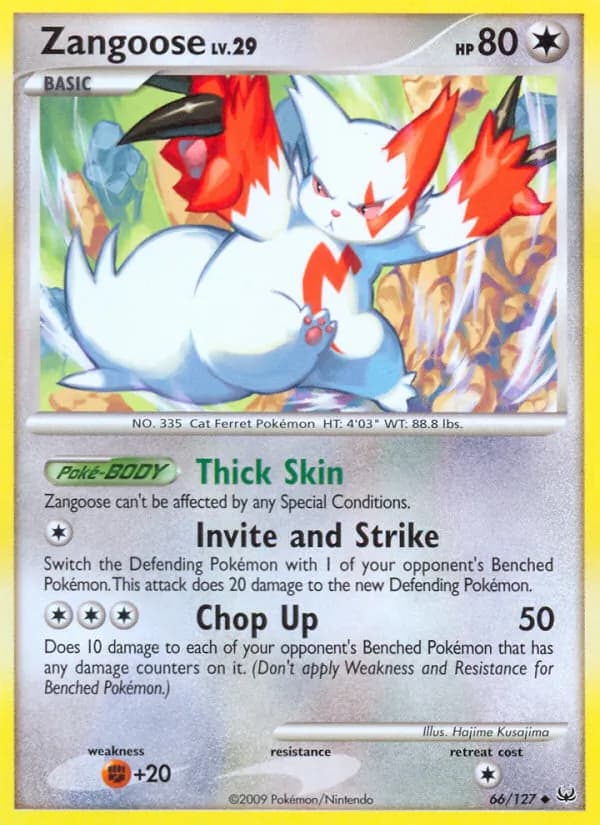 Zangoose 66/127, Platinum