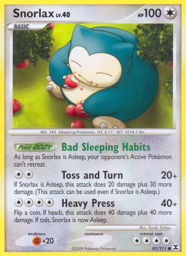 Snorlax 81/111, Rising Rivals