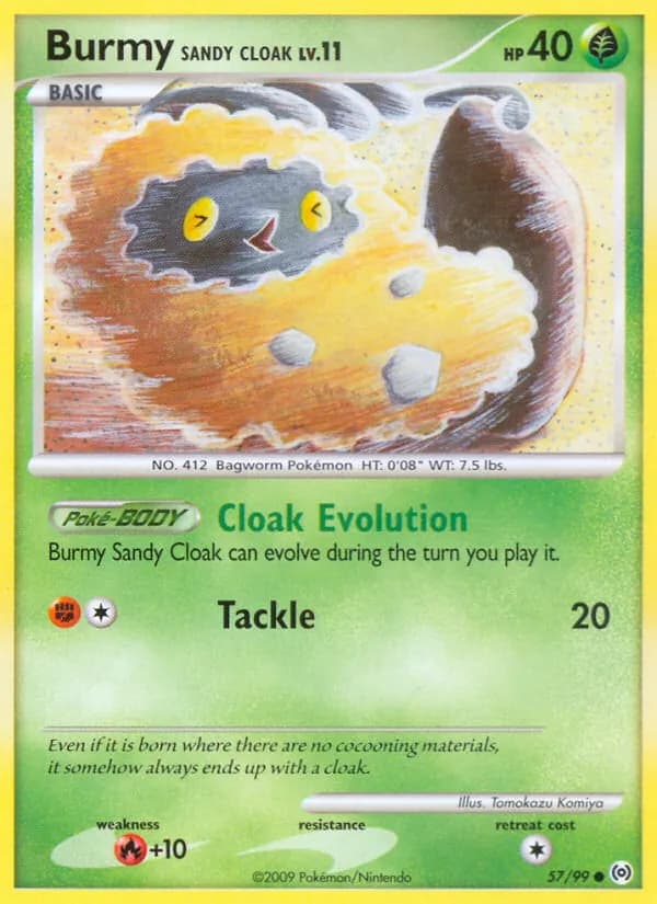 Burmy Sandy Cloak 57/99, Arceus