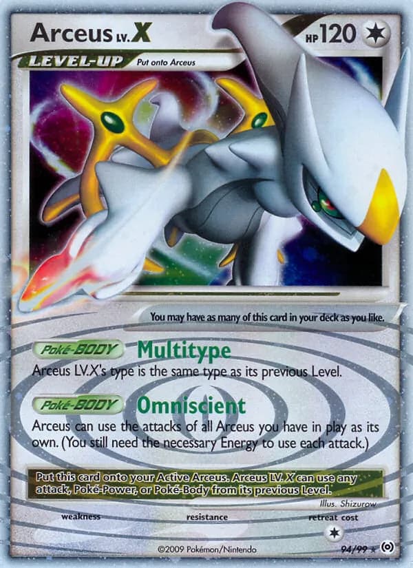 Arceus LV.X 94/99, Arceus