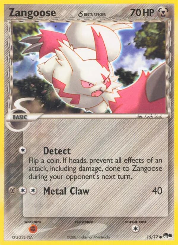 Zangoose δ 15/17, POP Series 5