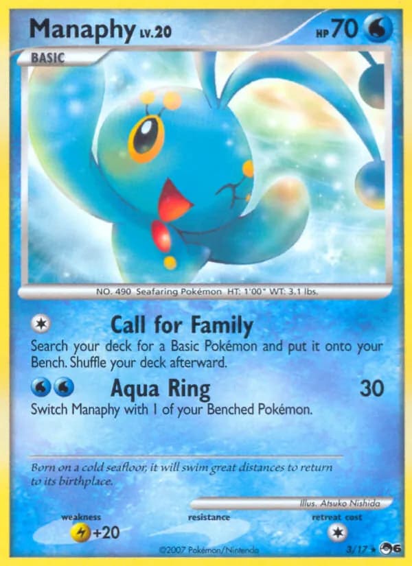 Manaphy 3/17, POP Series 6
