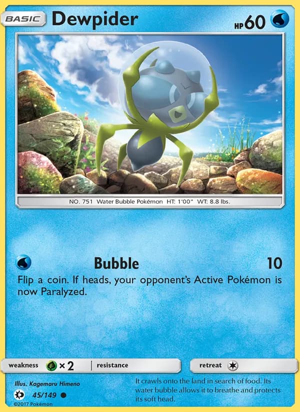 Dewpider 45/149, Sun & Moon