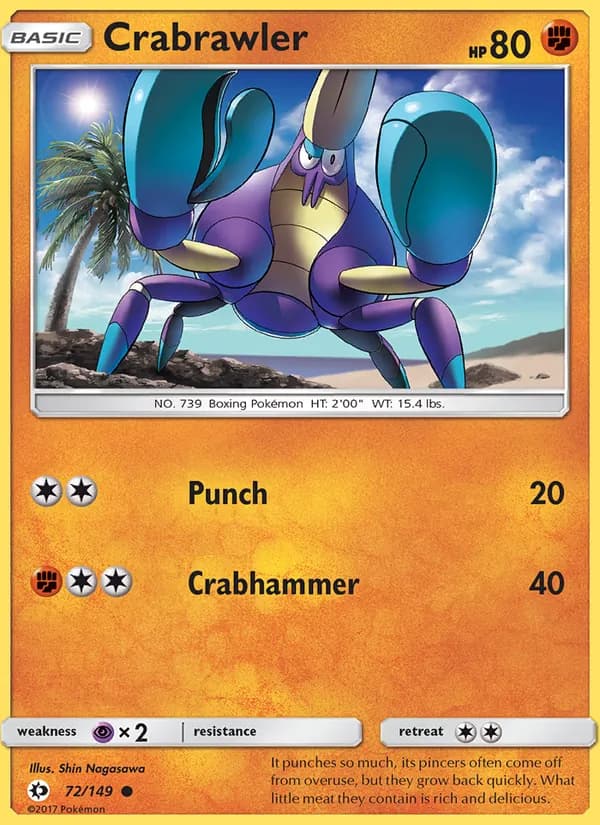 Crabrawler 72/149, Sun & Moon