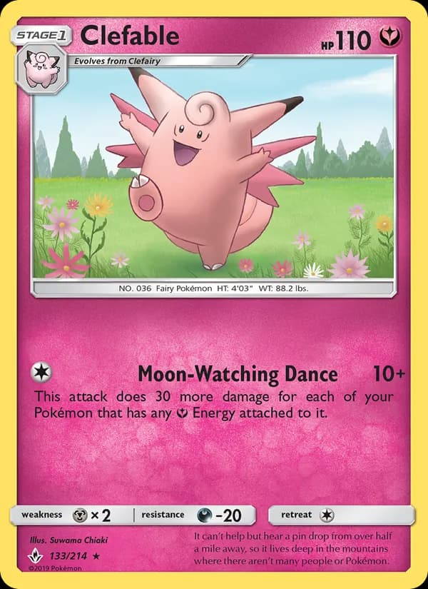 Clefable 133/214, Unbroken Bonds