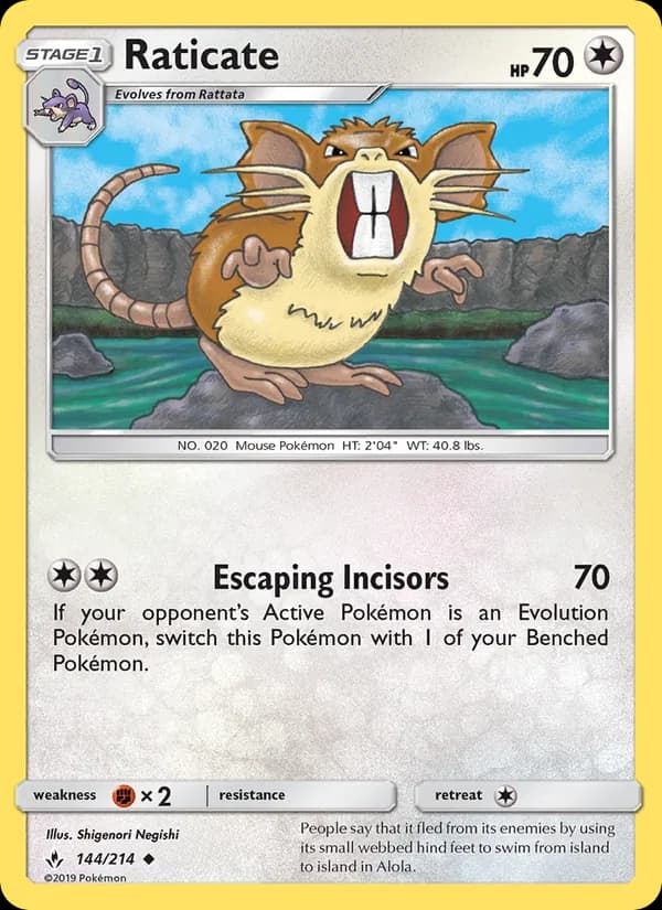 Raticate 144/214, Unbroken Bonds