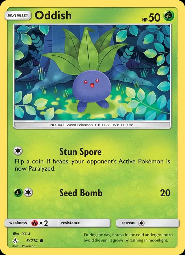 Oddish 5/214, Unbroken Bonds