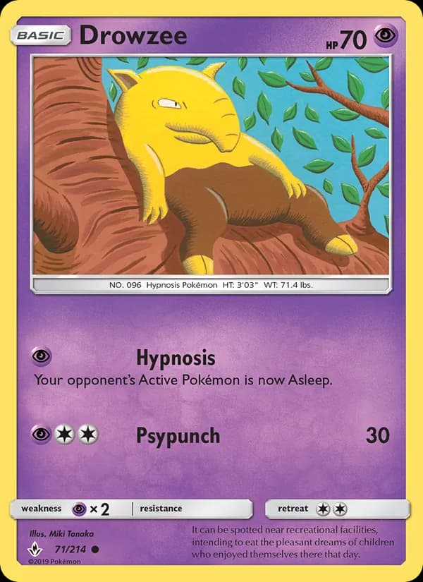 Drowzee 71/214, Unbroken Bonds
