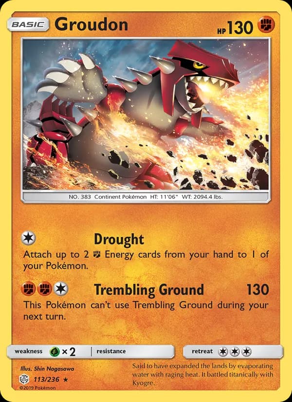 Groudon 113/236, Cosmic Eclipse