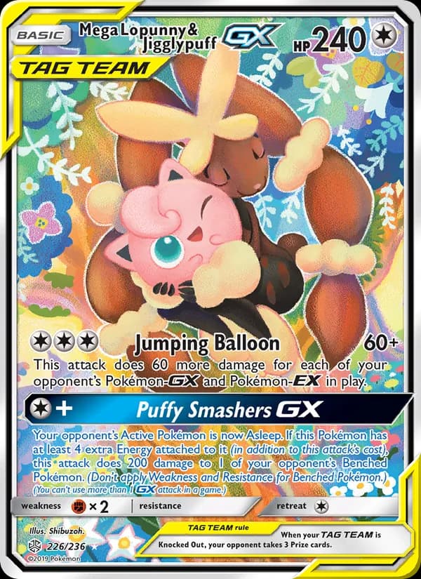 Mega Lopunny & Jigglypuff GX 226/236, Cosmic Eclipse