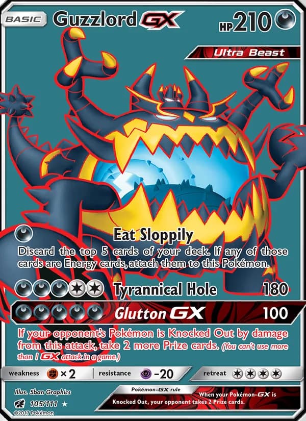 Guzzlord GX 105/111, Crimson Invasion