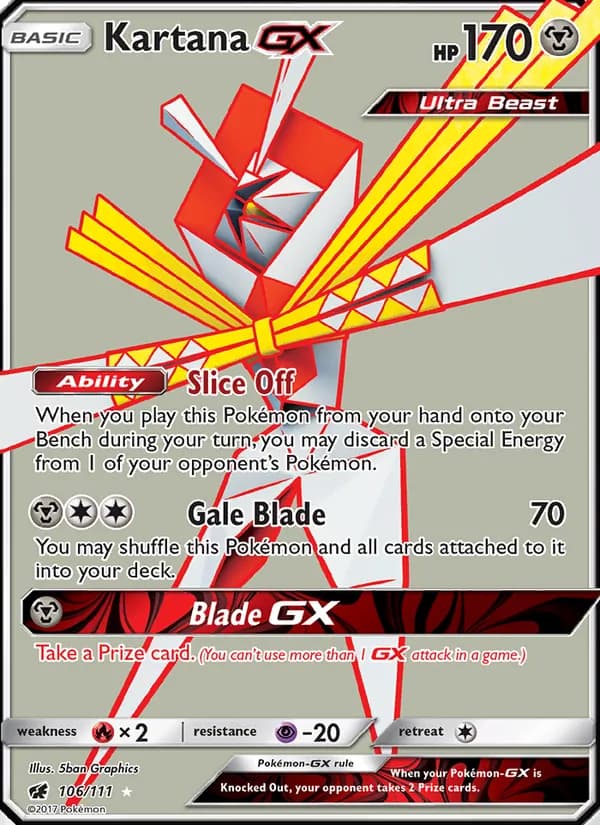 Kartana GX 106/111, Crimson Invasion