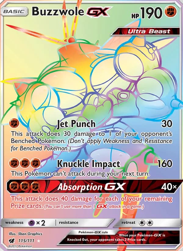 Buzzwole GX 115/111, Crimson Invasion
