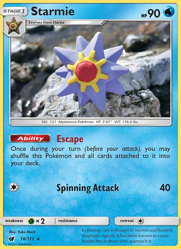 Starmie 16/111, Crimson Invasion