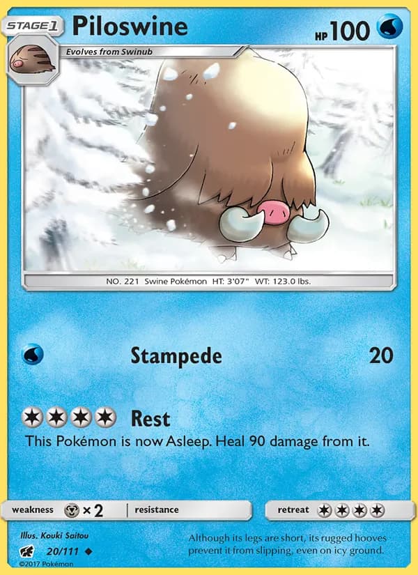 Piloswine 20/111, Crimson Invasion