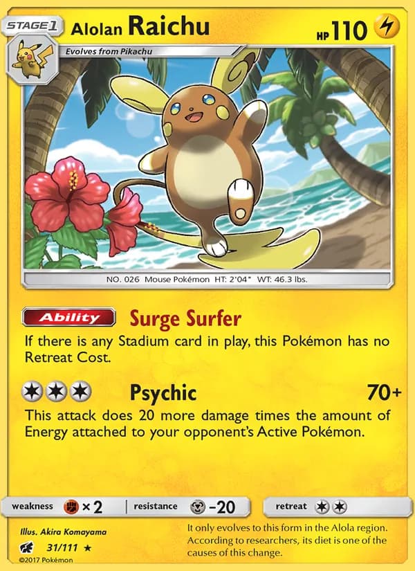 Alolan Raichu 31/111, Crimson Invasion