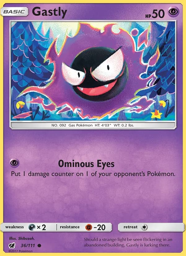 Gastly 36/111, Crimson Invasion