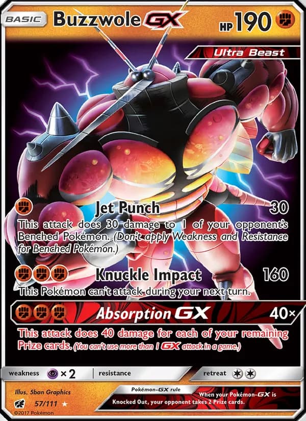 Buzzwole GX 57/111, Crimson Invasion