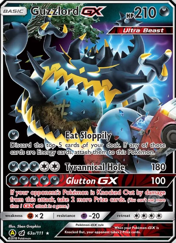 Guzzlord-GX 63a/111, Crimson Invasion