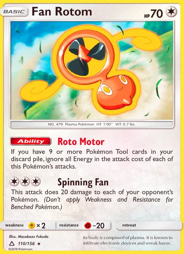 Fan Rotom 110/156, Ultra Prism