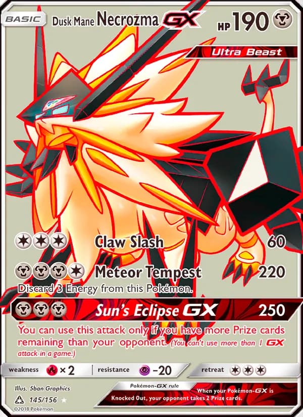 Dusk Mane Necrozma GX 145/156, Ultra Prism