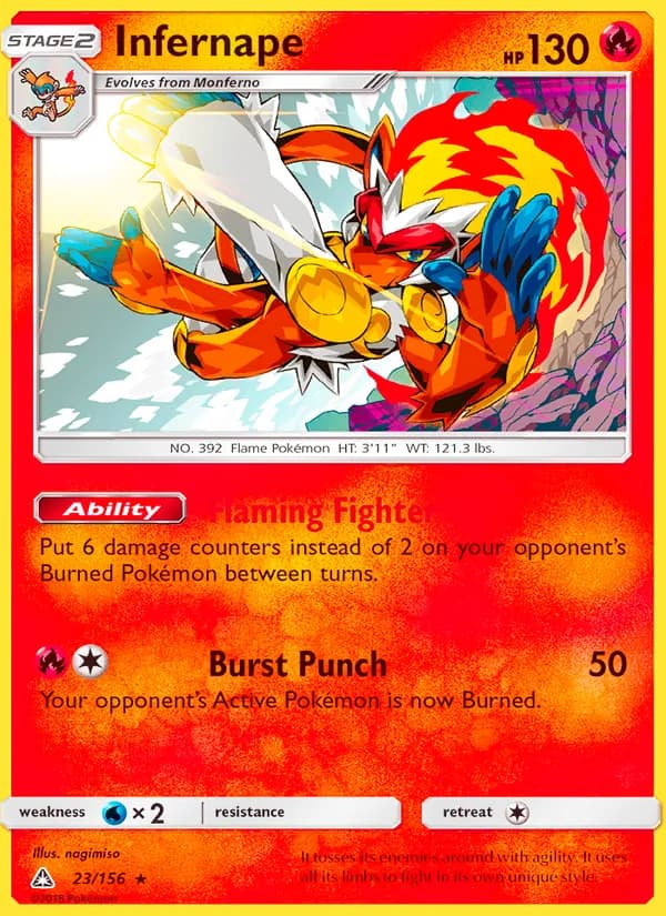 Infernape 23/156, Ultra Prism