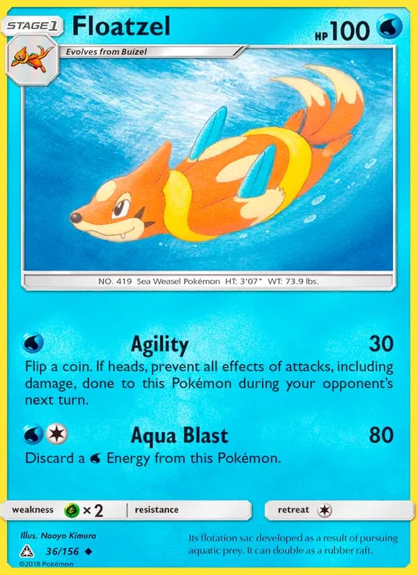 Floatzel 36/156, Ultra Prism