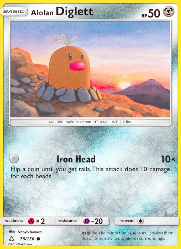 Alolan Diglett 78/156, Ultra Prism