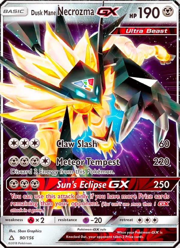 Dusk Mane Necrozma GX 90/156, Ultra Prism