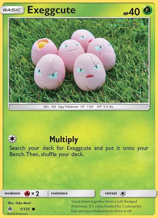 Exeggcute 1/131, Forbidden Light