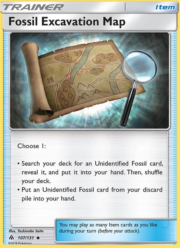 Fossil Excavation Map 107/131, Forbidden Light