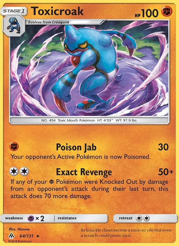 Toxicroak 64/131, Forbidden Light