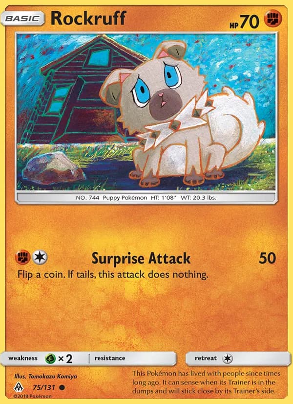Rockruff 75/131, Forbidden Light