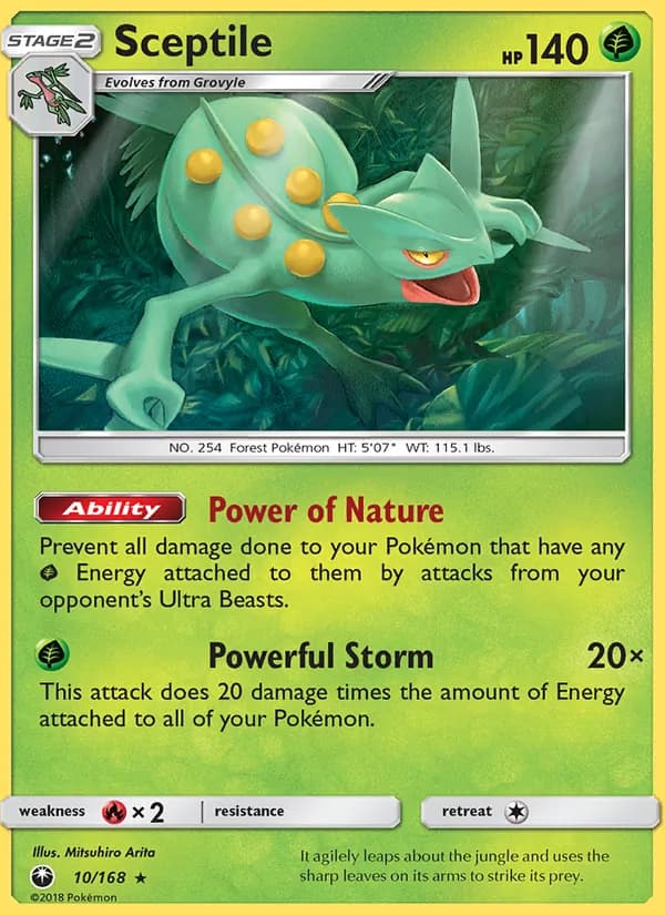 Sceptile 10/168, Celestial Storm