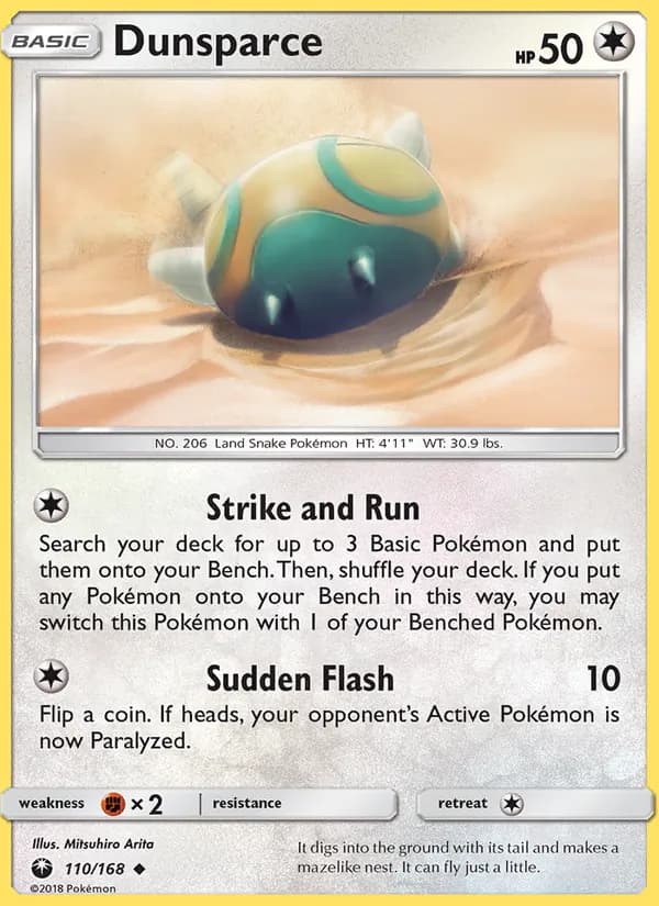 Dunsparce 110/168, Celestial Storm